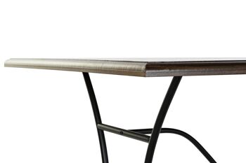 TABLE DE REPAS SAPIN FORGE 159X90X78 NOIR MB180802 3