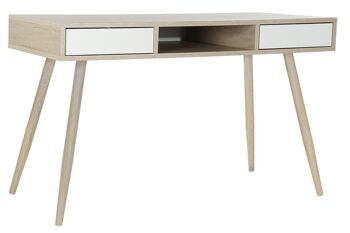 BUREAU METAL MDF 120X60X74,5 BLANC MB180863 1