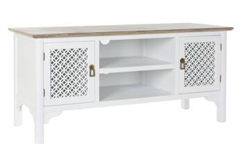 MEUBLE TV SAPIN 120X45X58 BLANC MB181206 1