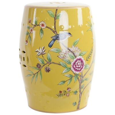 PORCELAIN SIDE TABLE 35X35X45 BIRDS MB181516