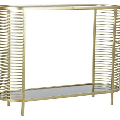 METAL GLASS CONSOLE 106,5X31X79,5 MATT GOLDEN MB182554