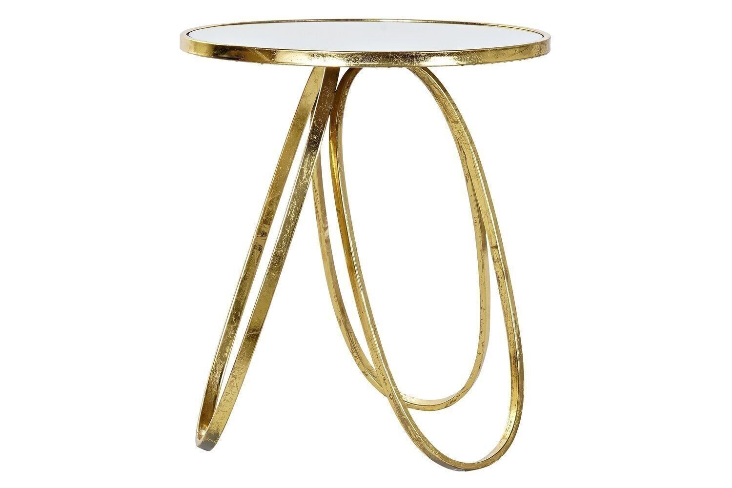 TAVOLINO METALLO SPECCHIO 50X50X56,5 DORATO MB182566