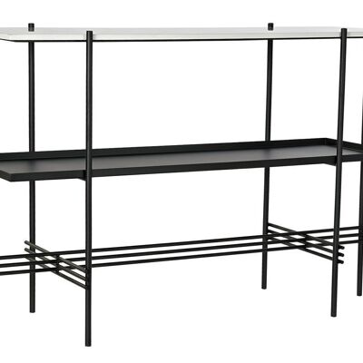 METAL MARBLE CONSOLE 120X40X80 BLACK MB182576