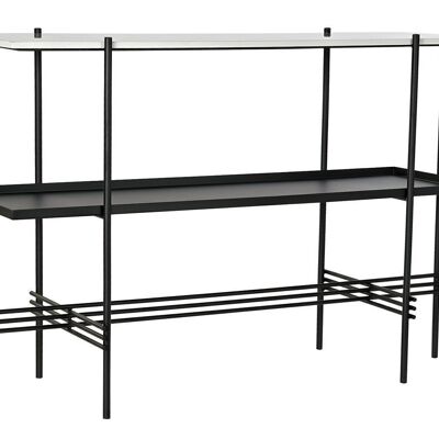 CONSOLA METAL MARMOL 120X40X80 NEGRO MB182576