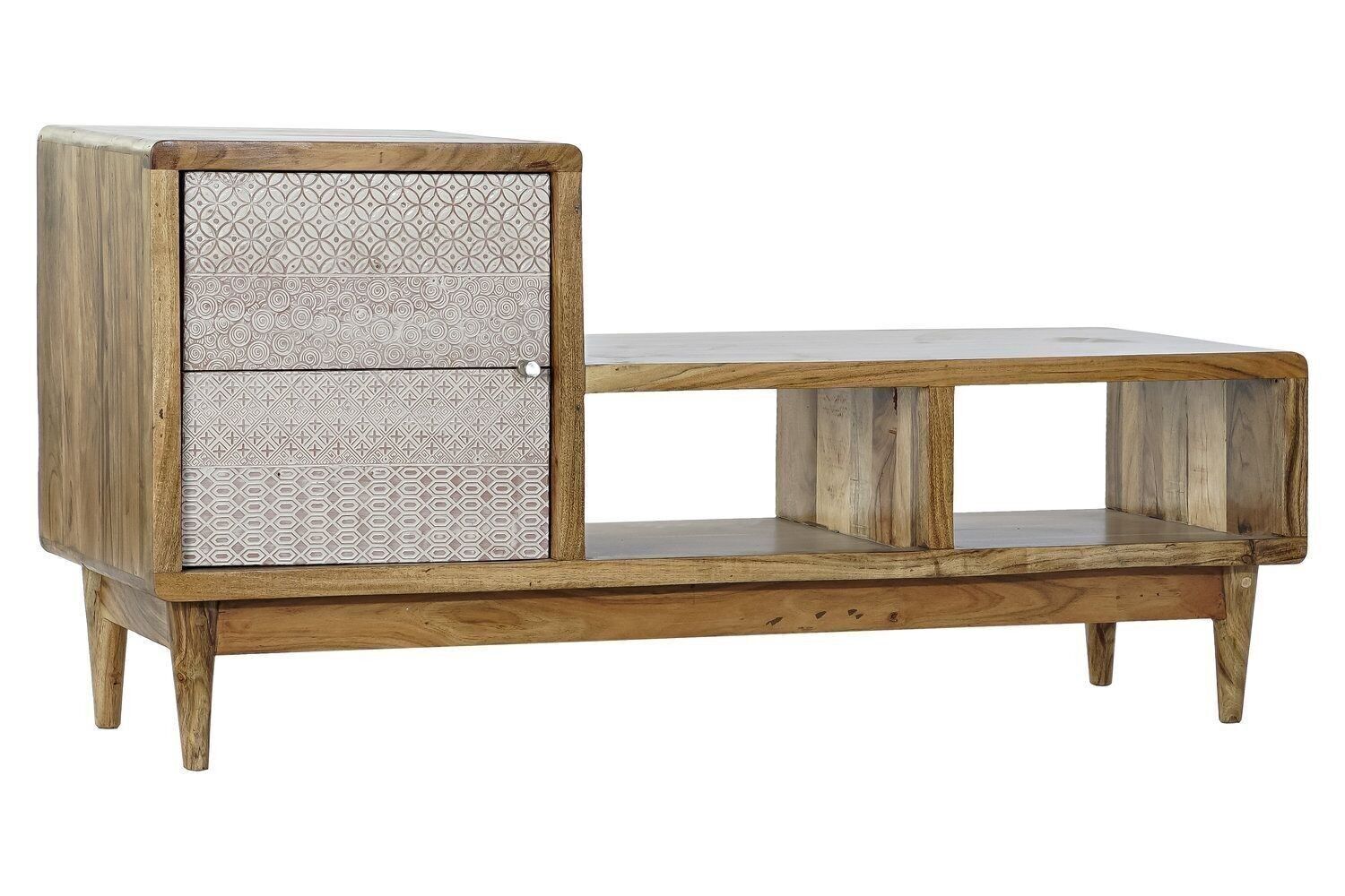 PORTA TV ACACIA METALLO 125X41X62 NATURALE MB182634