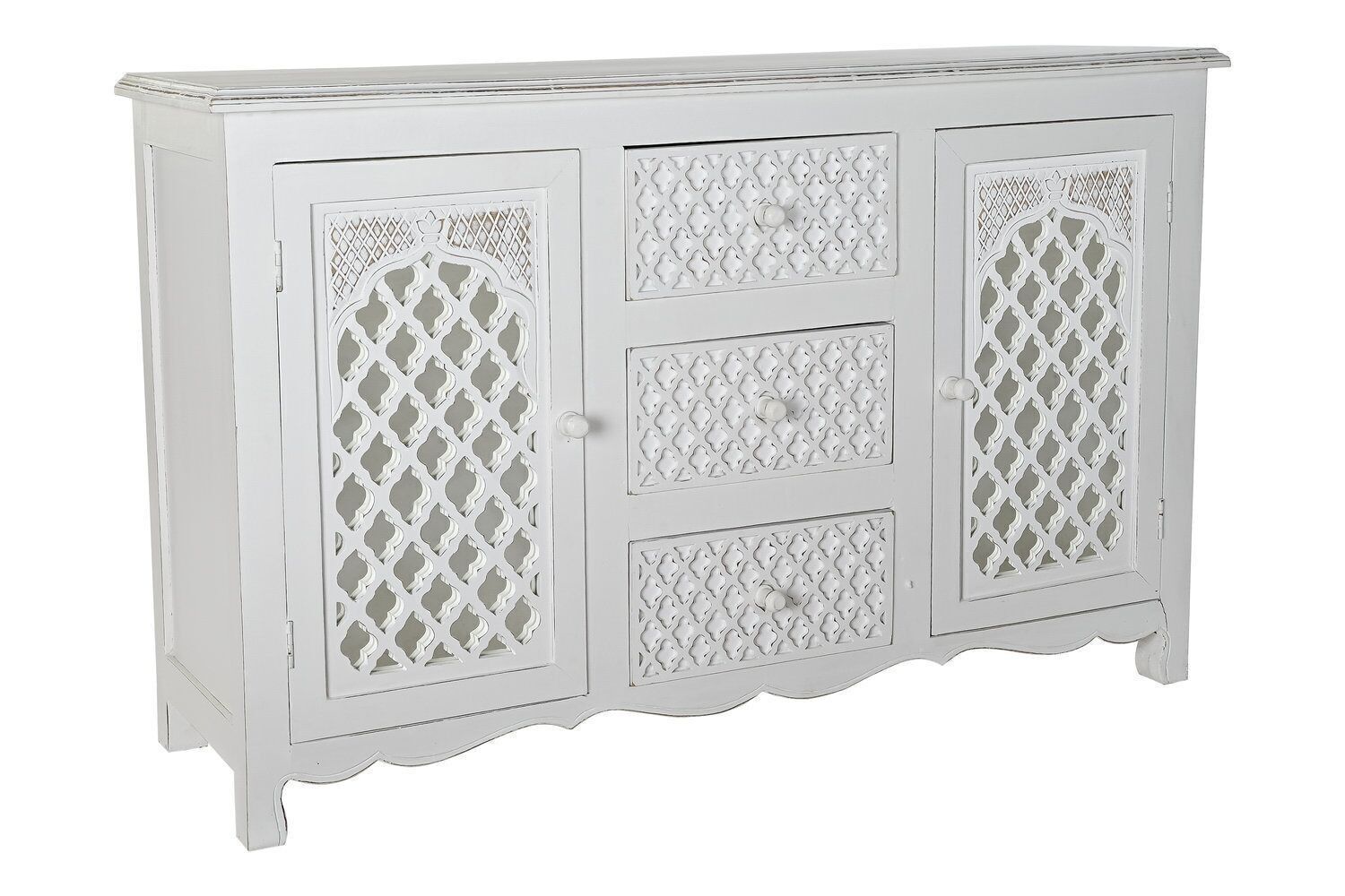 BUFFET MANGO SPECCHIO 122X39X77 BIANCO MB182655