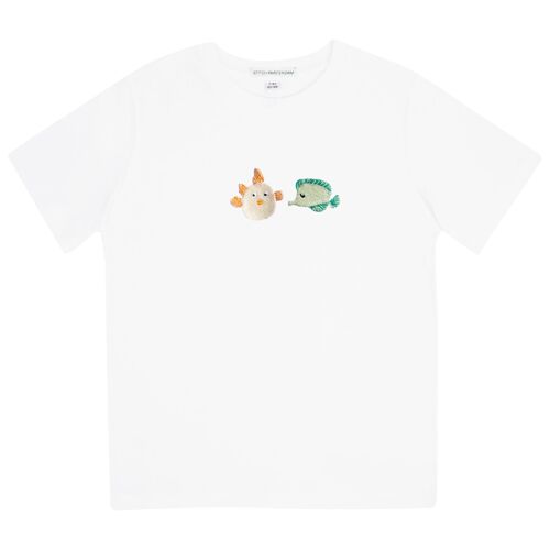 Puffer fish kiss | kids t-shirt