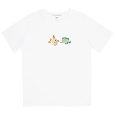 Beso de pez globo | camiseta de los niños