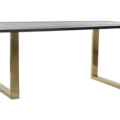 TAVOLO PRANZO MANGO METALLO 180X89X75 NERO MB182709