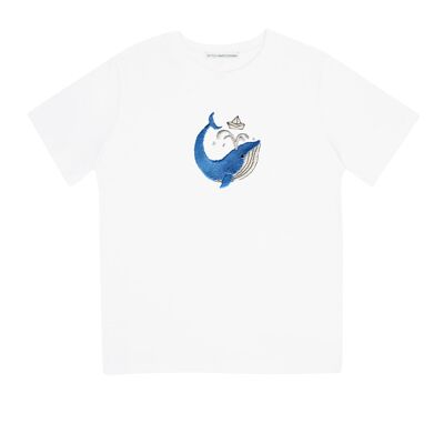 Playfull whale | kids t-shirt