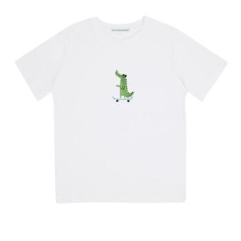 Alligator de planche à roulettes | t-shirt pour enfants 1