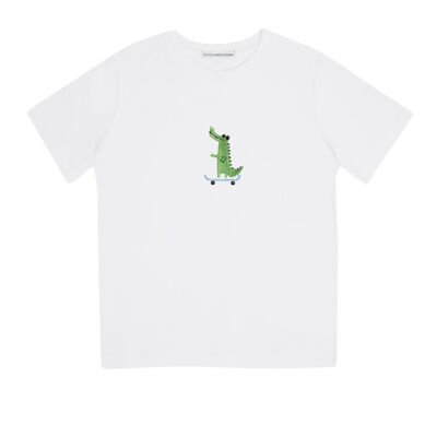 Alligator de planche à roulettes | t-shirt pour enfants