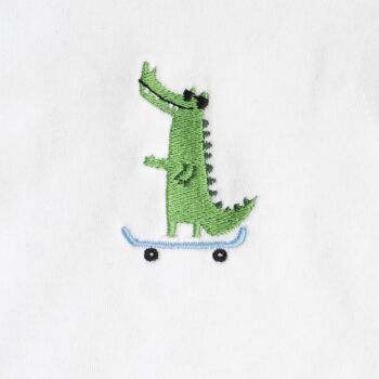 Alligator de planche à roulettes | t-shirt pour enfants 2
