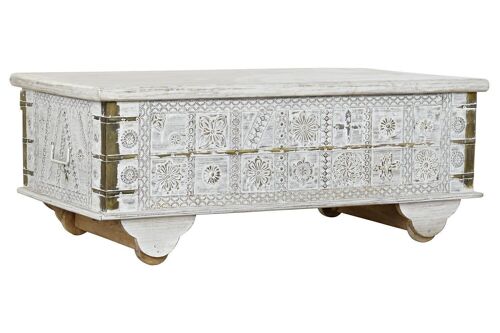 MESA CENTRO MANGO METAL 115X60X45 DECAPE BLANCO MB182010