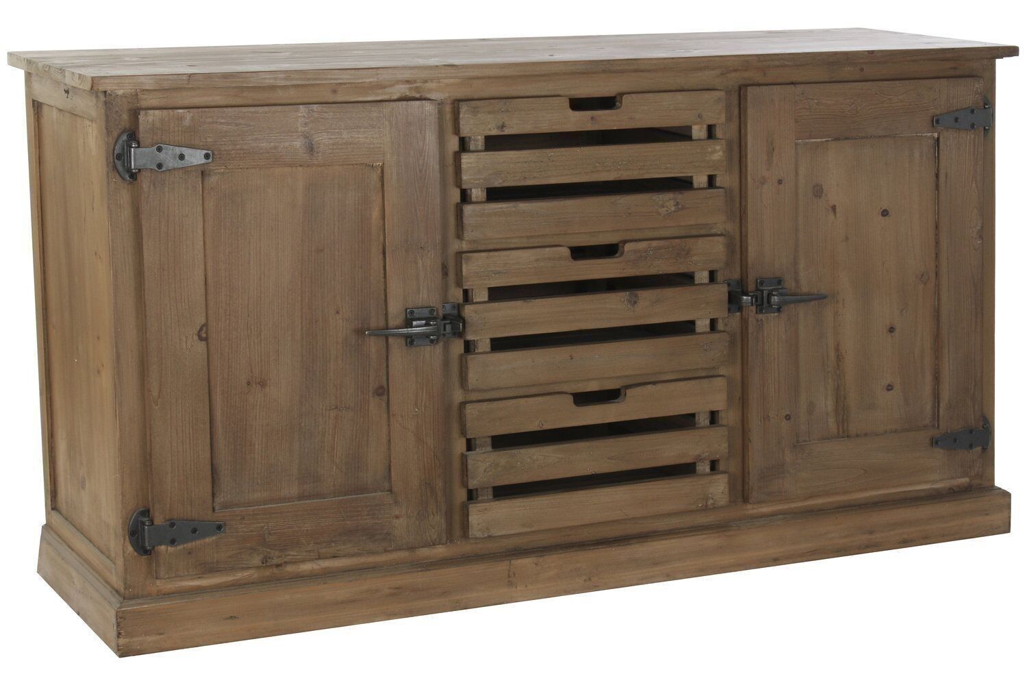 BUFFET IN METALLO PINO RICICLATO 160X45X85 NATURALE MB182065