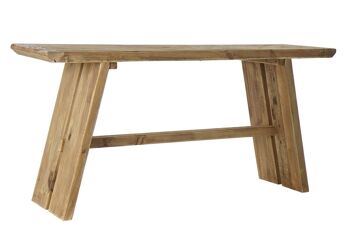 CONSOLE BOIS RECYCLE 160X45X76 NATUREL MB182193 1
