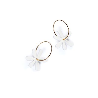 AVRIL S earrings Fine gold ring - WHITE