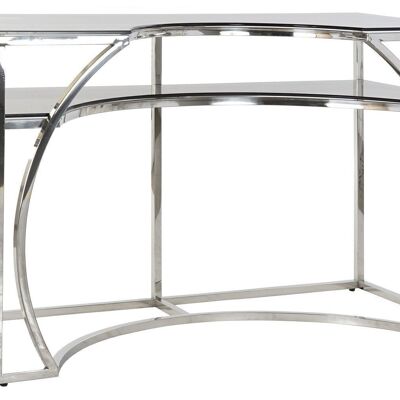 GLASS STEEL CONSOLE 120X50X75 SILVER MB182518