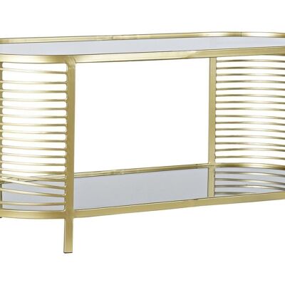 COUCHTISCH AUS METALLGLAS 101,5X46X46 GOLDEN MB182553