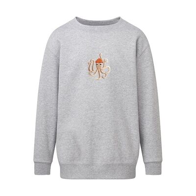 Oktopus-Hipster | Kinder Pullover