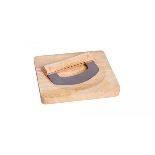 Wooden cheese rack with knife Base: 20x20x2cm  Knife: 14x2x9cm