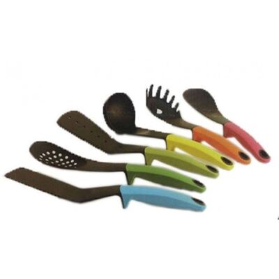 6-piece silicone spoons in a gift box  Dimension: 6x33cm