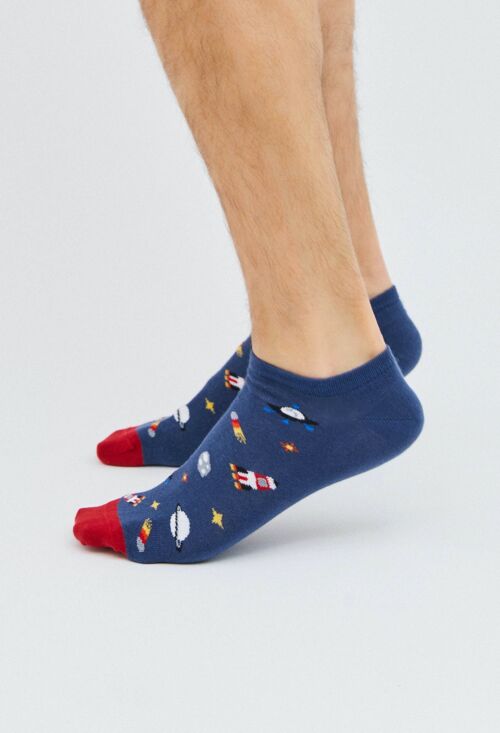 BeSpace Navy - 100% Organic Cotton Ankle Socks