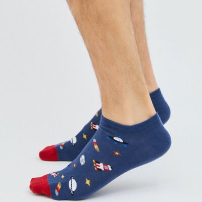 BeSpace Navy - 100% Organic Cotton Ankle Socks