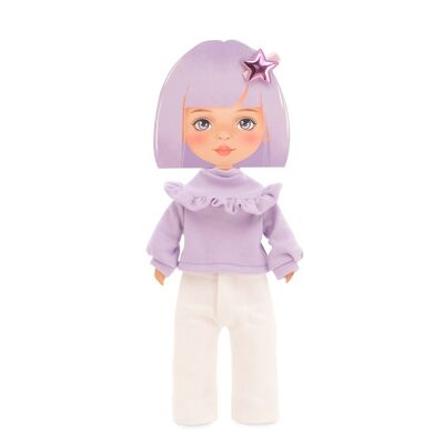 Peluche, set di abbigliamento: maglione viola