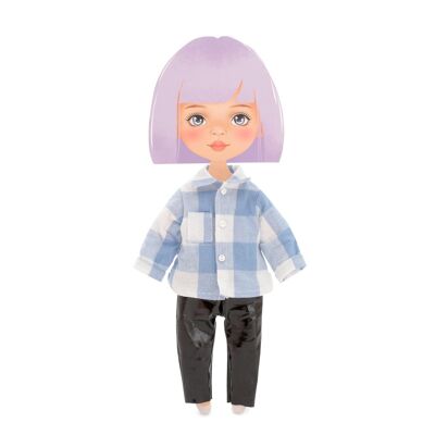 Plush toy, Clothing set: Plaid Shirt