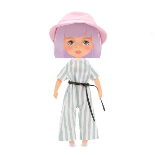 Plush toy, Clothing set: Striped Jumpsuit