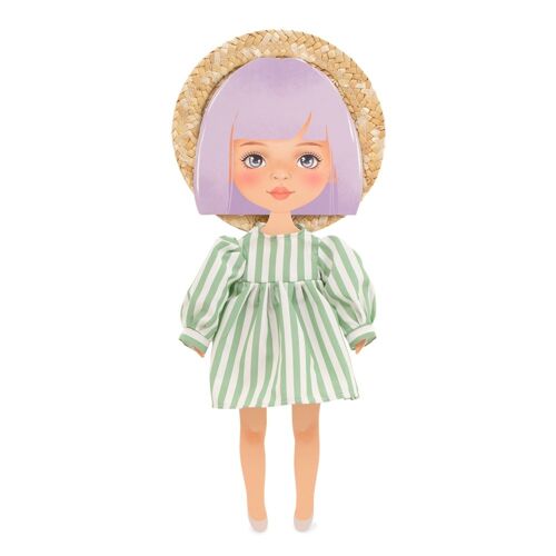 Plush toy, Clothing set: Striped Dress