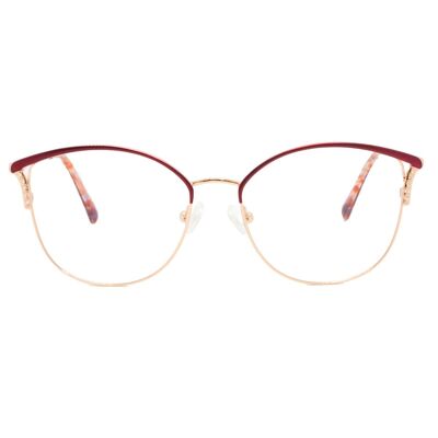 EYEGLASSES RED RAVEN MARILYN ZIRCONIA RED