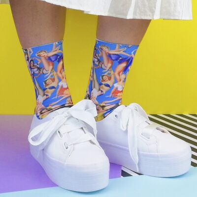 Calcetines Pin Up Azul
