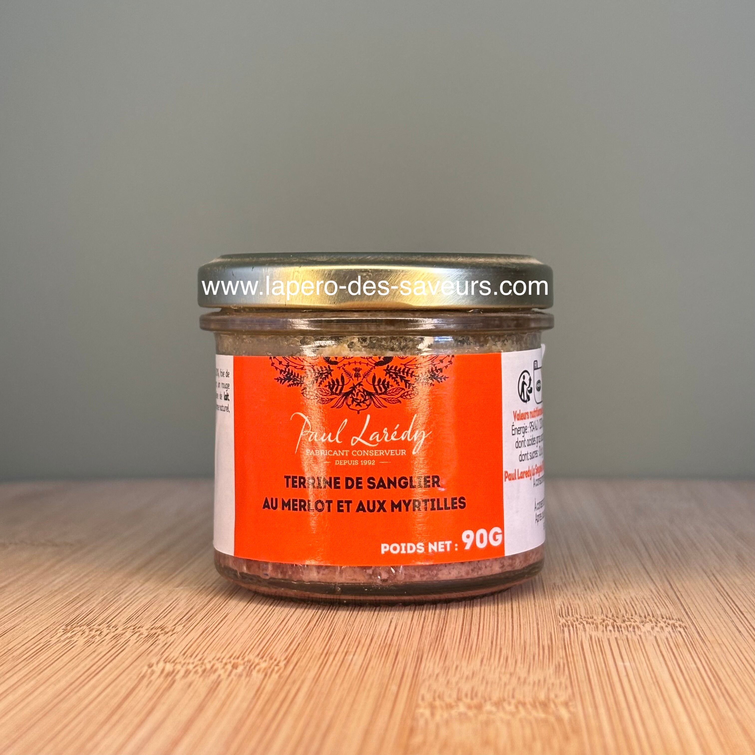 Terrina di Cinghiale al Merlot e Mirtilli 90g