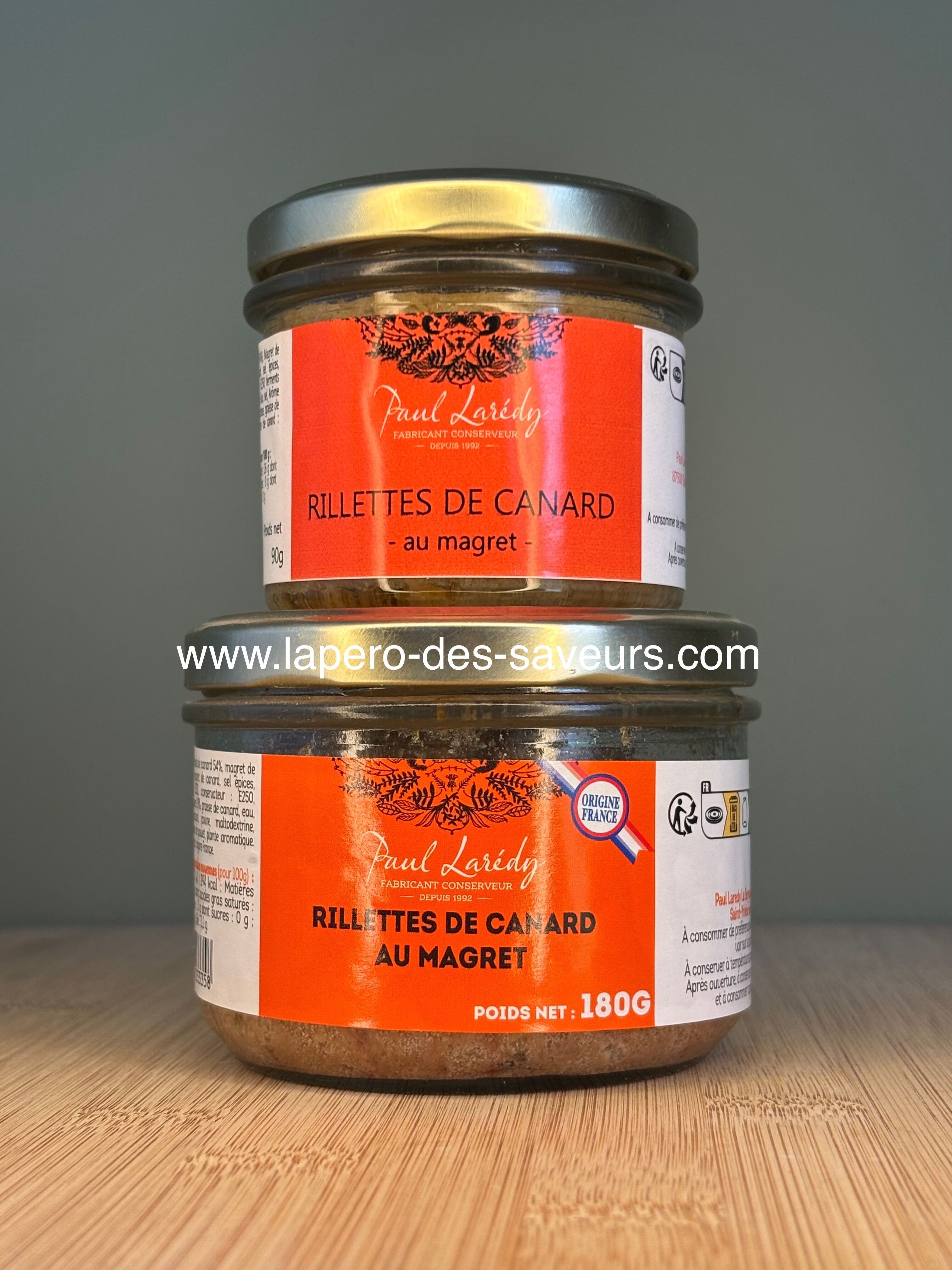 Rillettes d'anatra con magret 90g o 180g
