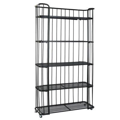 METAL SHELF 97X33X180 BLACK MB183324