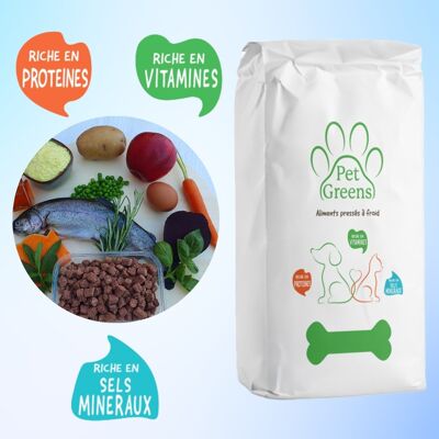 More digestible natural TROUT kibbles for small and medium-sized dogs