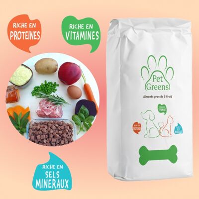 Croquettes naturelles AGNEAU plus digestibles pour les chiens de petite et moyenne taille