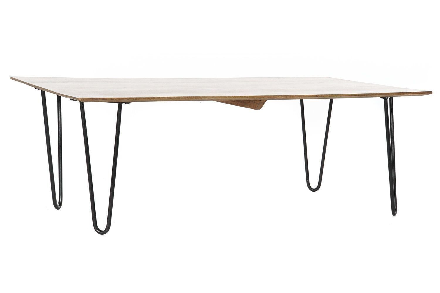 TAVOLINO IN METALLO SHEESHAM 115X60X40 MARRONE MB185340