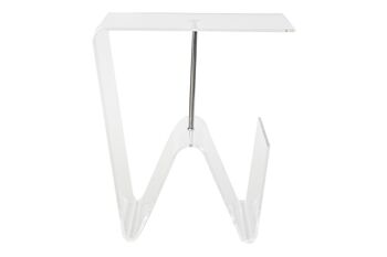 TABLE D'APPOINT METAL ACRYLIQUE 40X30X44 PORTE REVUE MB185563 3