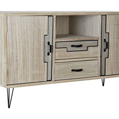 BUFFET PAULOWNIA METAL 120X41X65 NATUREL MB185682