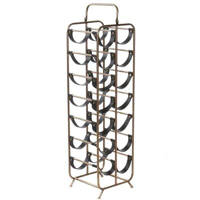 METAL BOTTLE RACK 25.5X23.5X95 COPPER MB186439