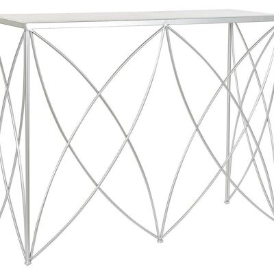 MARBLE METAL CONSOLE 100X33X78 SILVER SILVER MB186470