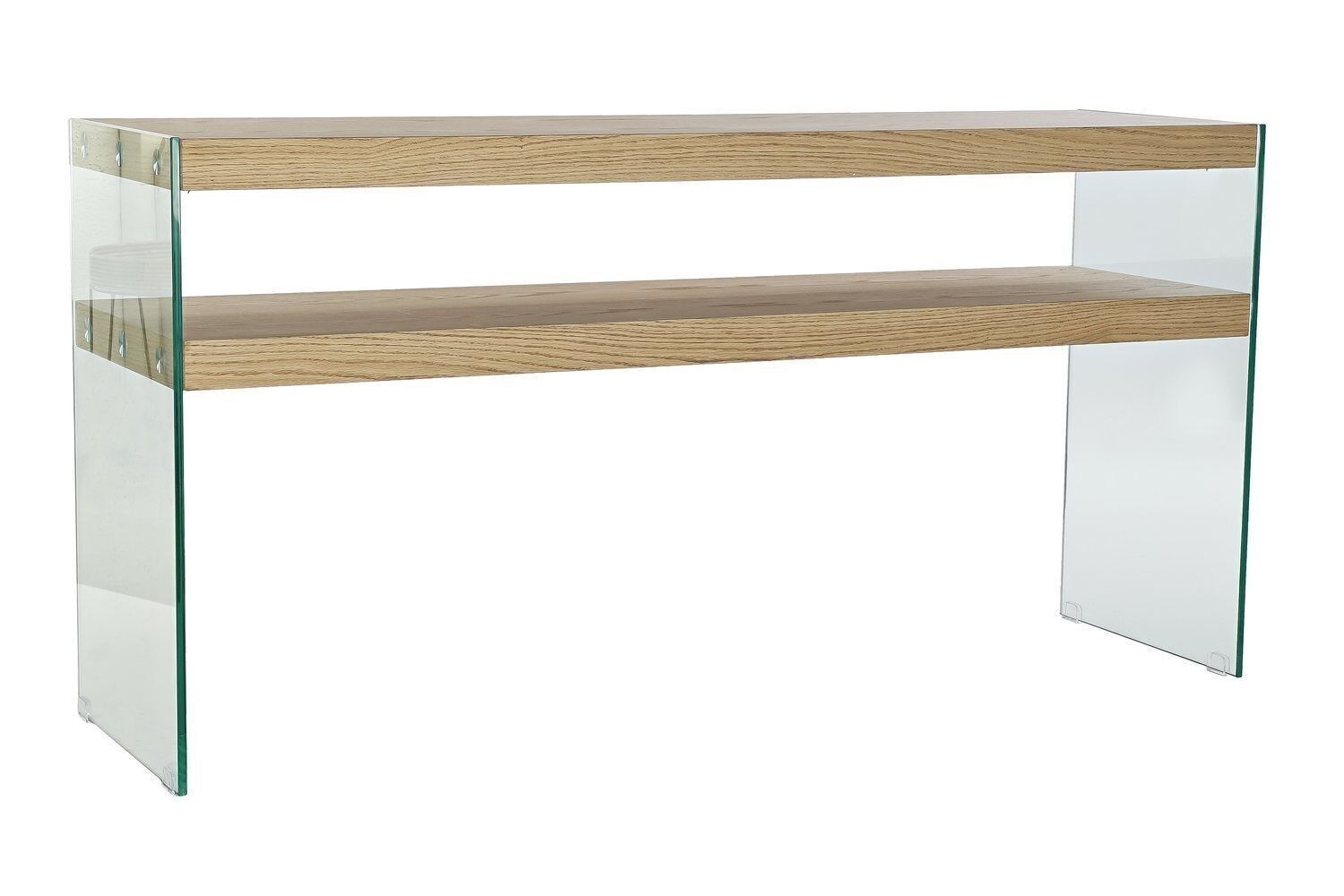 CONSOLLE VETRO MDF 160X45X80 MARRONE CHIARO MB186536