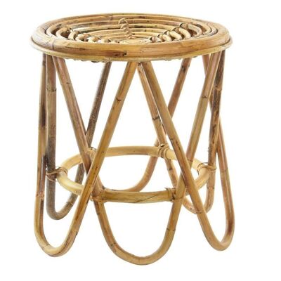 SIDE TABLE RATTAN 38X38X41,7 NATURAL BROWN MB186761