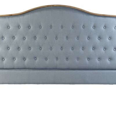 RUBBERWOOD POLYESTER BED HEADBOARD 180X8X135 BLUE MB188047