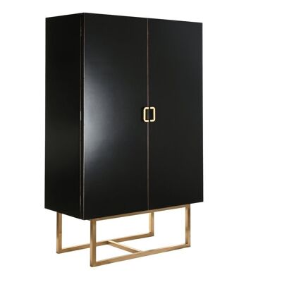 ALAMO METAL WARDROBE 110X50X180 BLACK MB189007