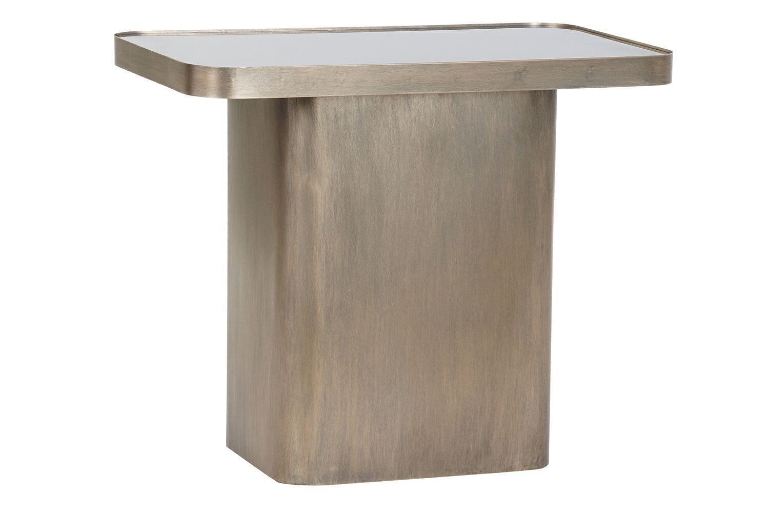 TAVOLINO METALLO VETRO 60X35,5X50 RAME MB189384