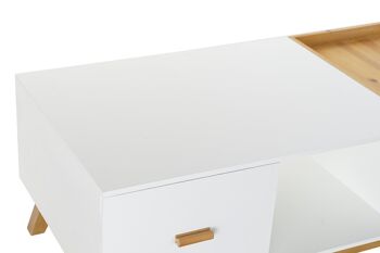 TABLE BASSE MDF 120X60X46 BLANC MB190928 2